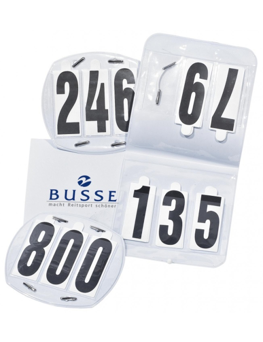 Busse Competition Numbers OVAL bag 3-digit