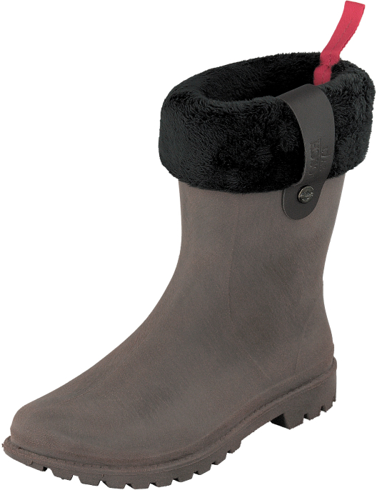 Gosch Rubber Boots with Knitted Material darkbrown