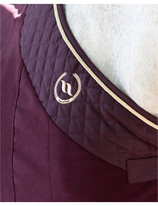 Back on Track Fleece Rug Nights Collection ruby bordeaux