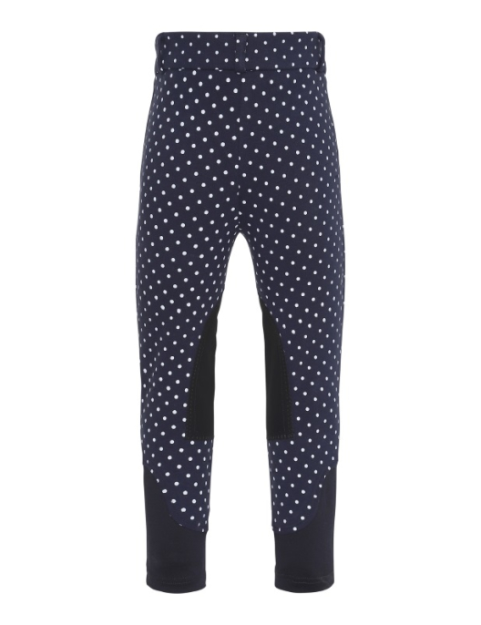 Equipage Jersey Kinderreithose Annova knie skin navy dot