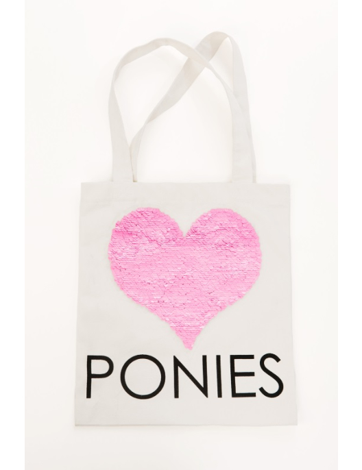 Horseware Recycled Cotton Tote Bag sequins/pink