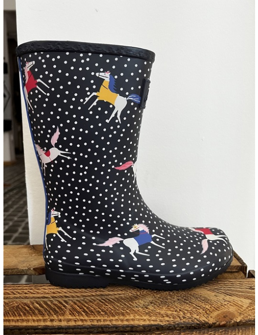 Joules Gummistiefel Molly Welly, Navy Sport Horses