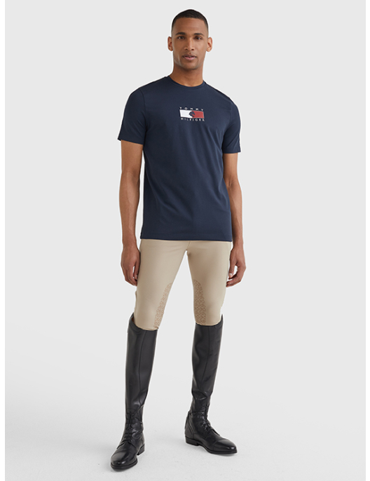 Tommy Hilfiger Equestrian Herren Rundhals T-Shirt mit Print-Logo Style